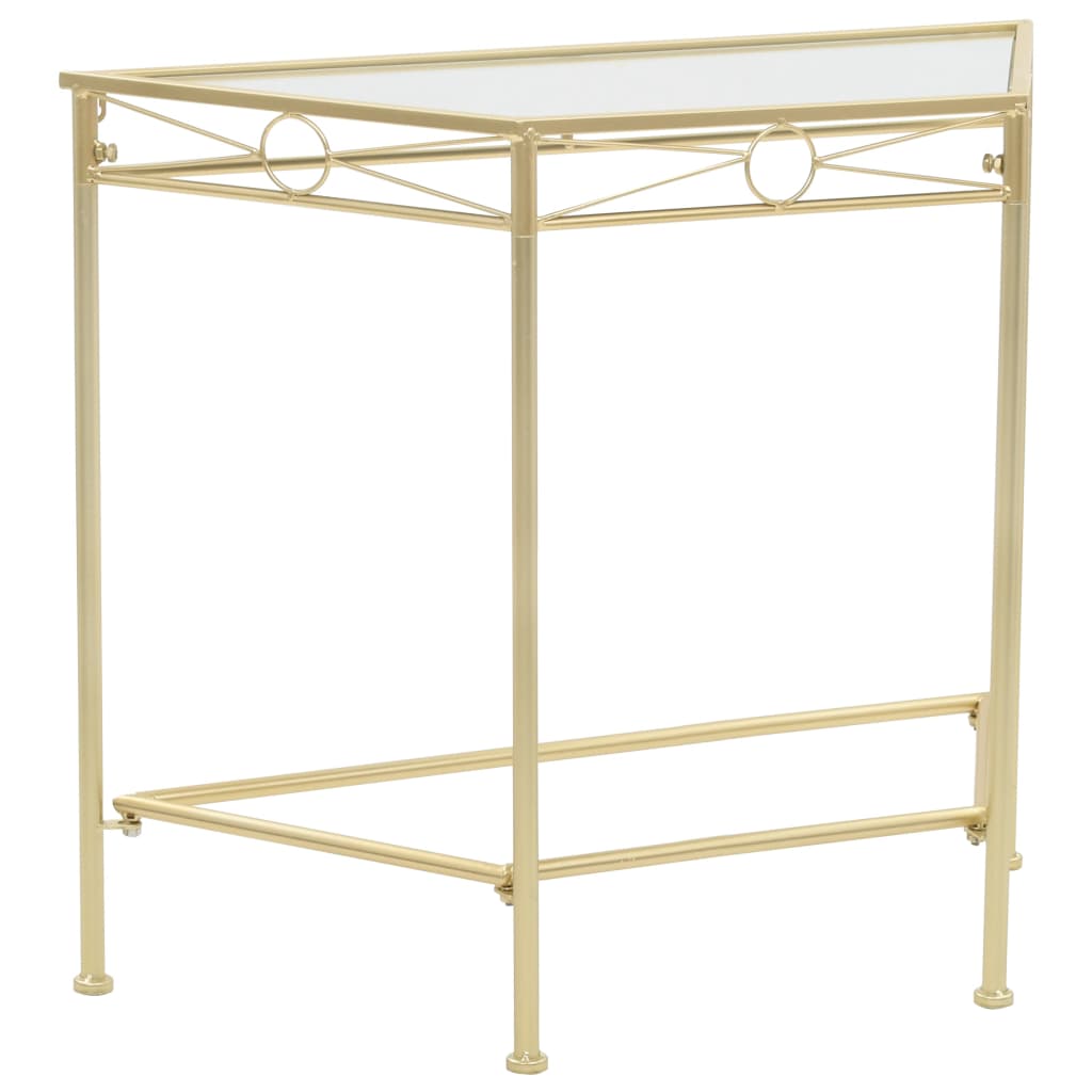 vidaXL Vintage Style Side Table 87x34x73 cm Metal Gold
