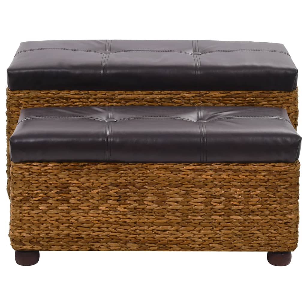 vidaXL 2-Piece Sofa Set Seagrass Grey