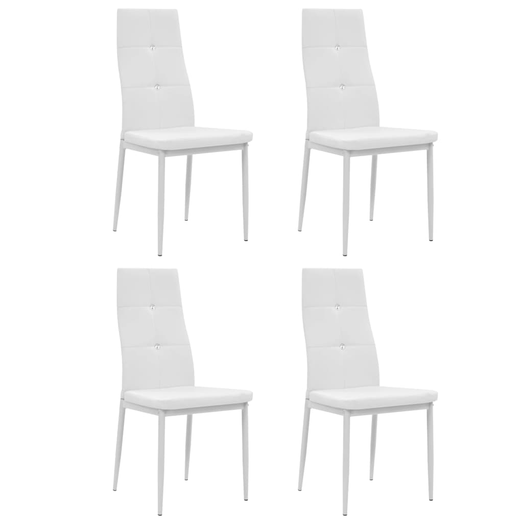 vidaXL Chaises de salle à manger 2 pcs similicuir gris