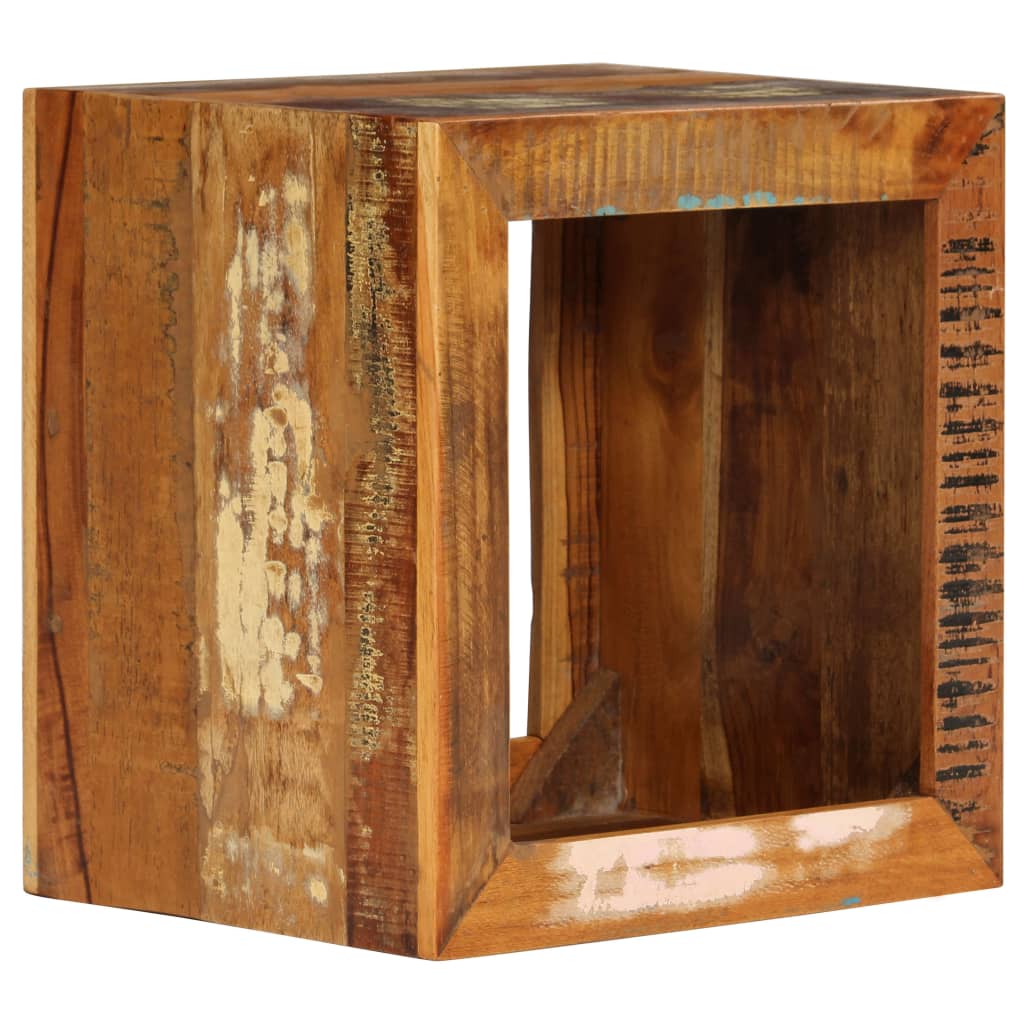 vidaXL Kruk 40x30x40 cm massief gerecycled hout