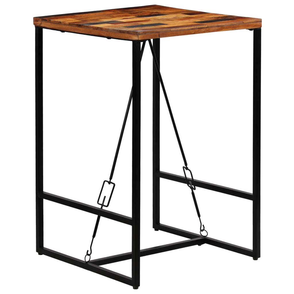 vidaXL Bar Table 70x70x106 cm Solid Reclaimed Wood
