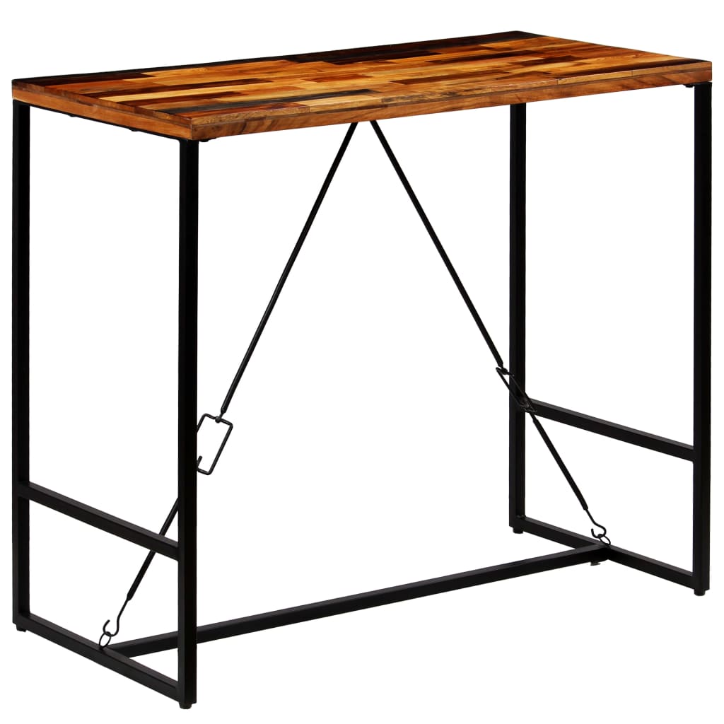 vidaXL Bar Table 70x70x106 cm Solid Reclaimed Wood