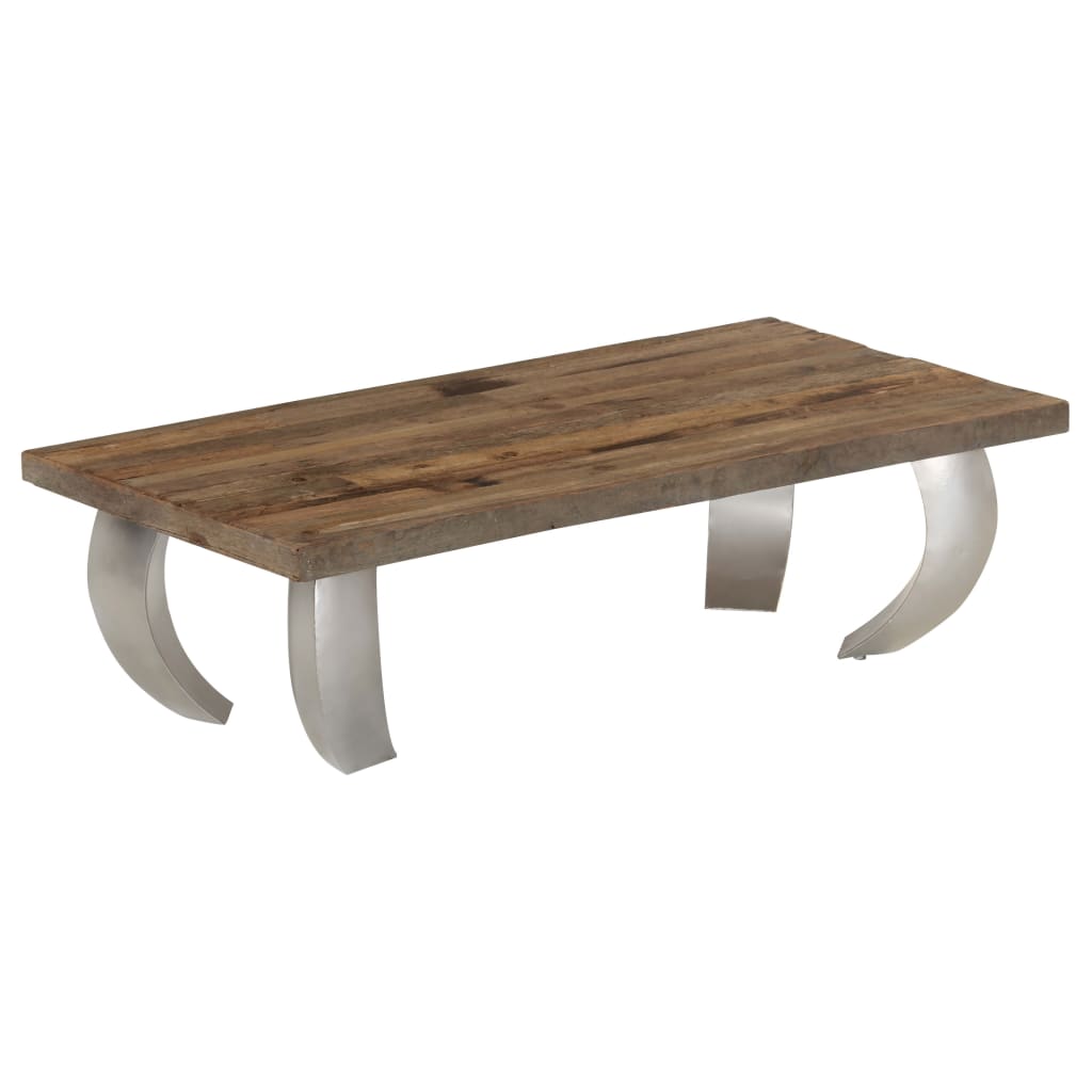 vidaXL Salontafel Opium 110x60x35 cm gerecycled hout en staal