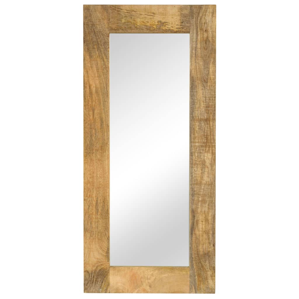vidaXL Mirror 50x50 cm Solid Mango Wood