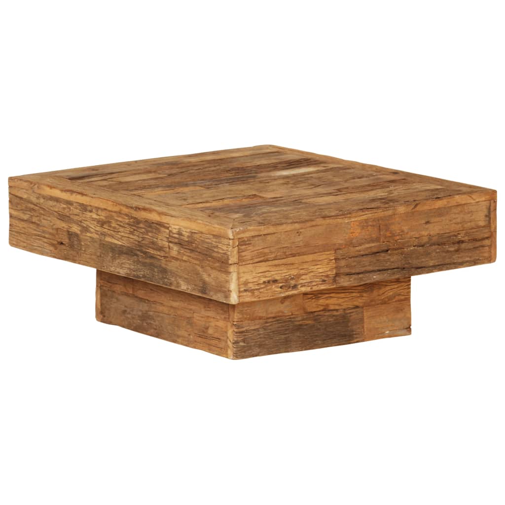 vidaXL Salontafel vierkant massief mangohout brun