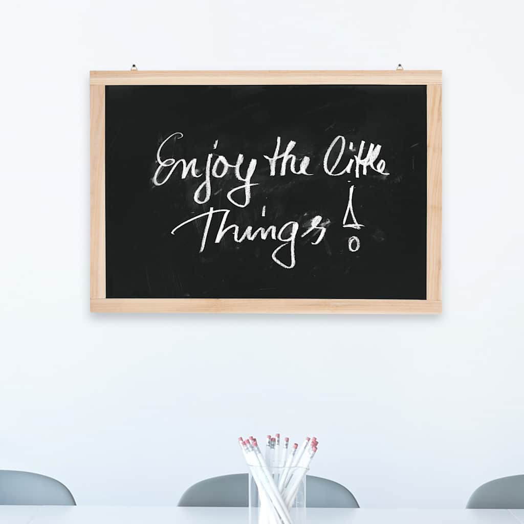 vidaXL Wall-Mounted Chalkboard 60x80 cm Cedarwood
