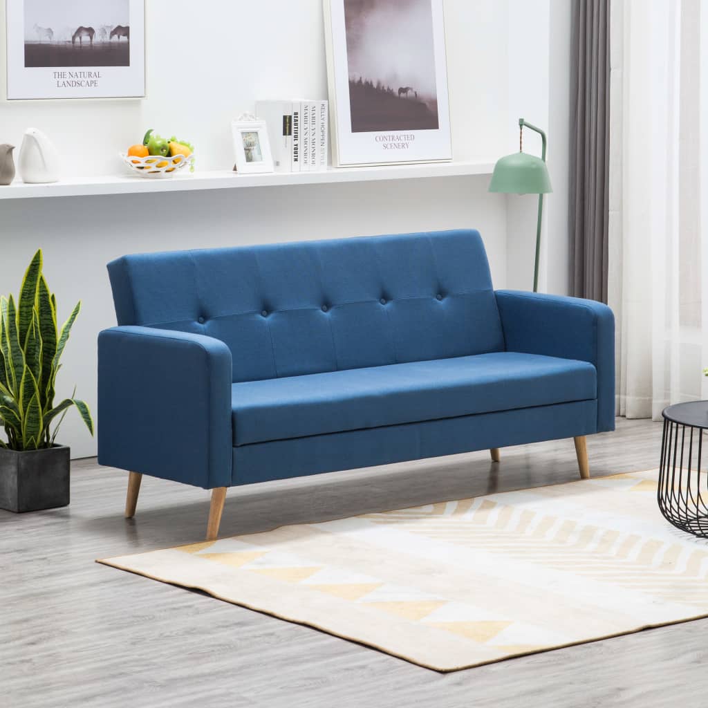 vidaXL Sofa fabric blue