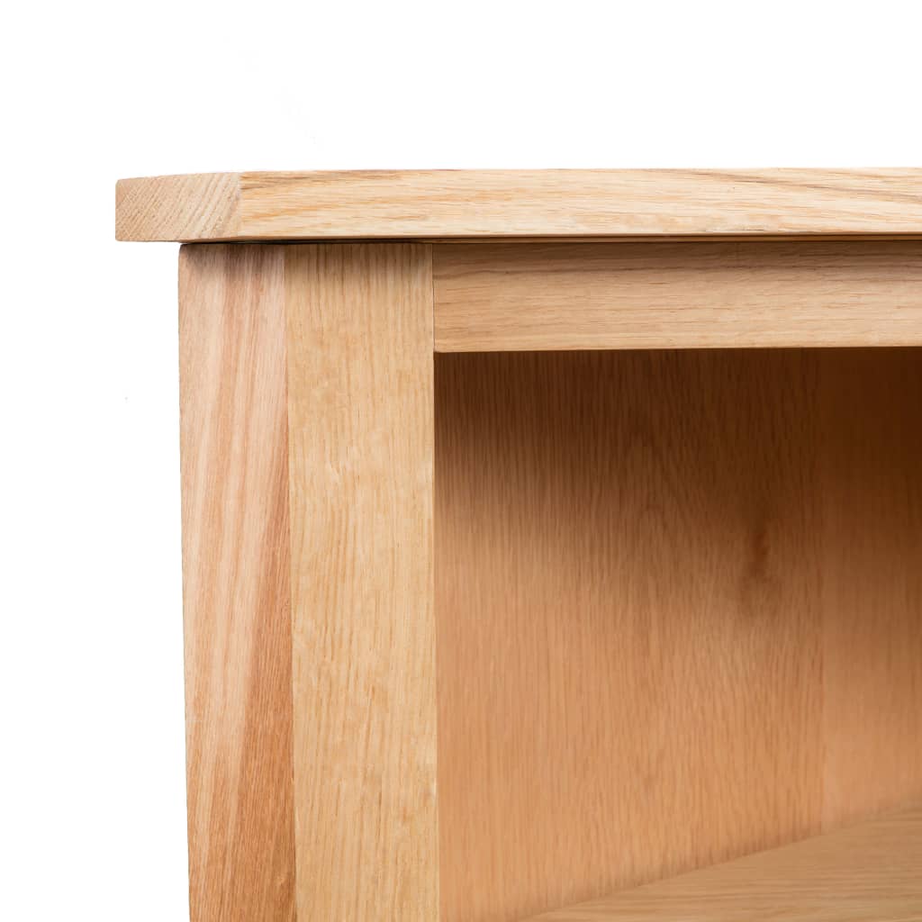vidaXL Hoekkast 59x36x100 cm massief eikenhout