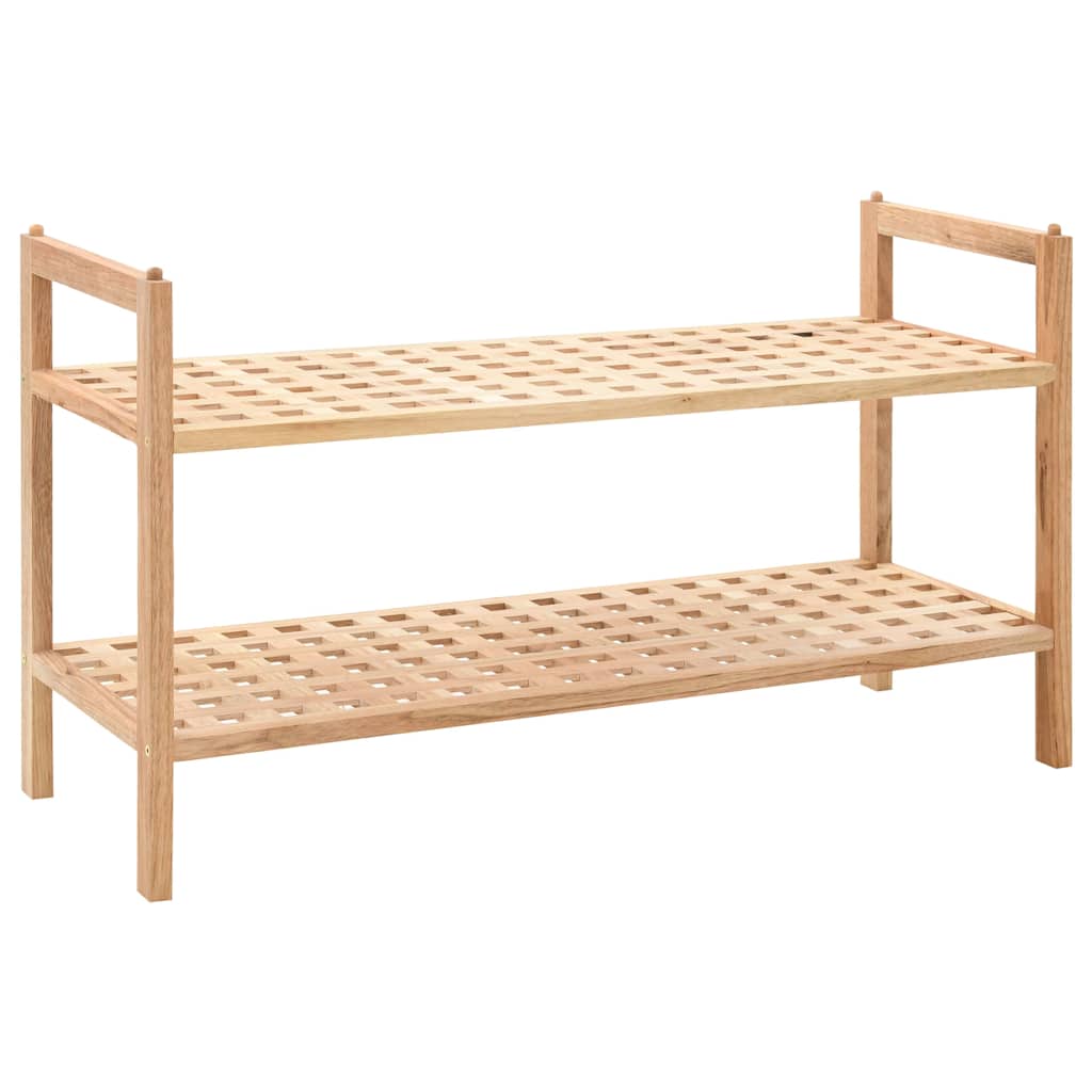 vidaXL Schoenenrek 69x26x40 cm massief walnotenhout