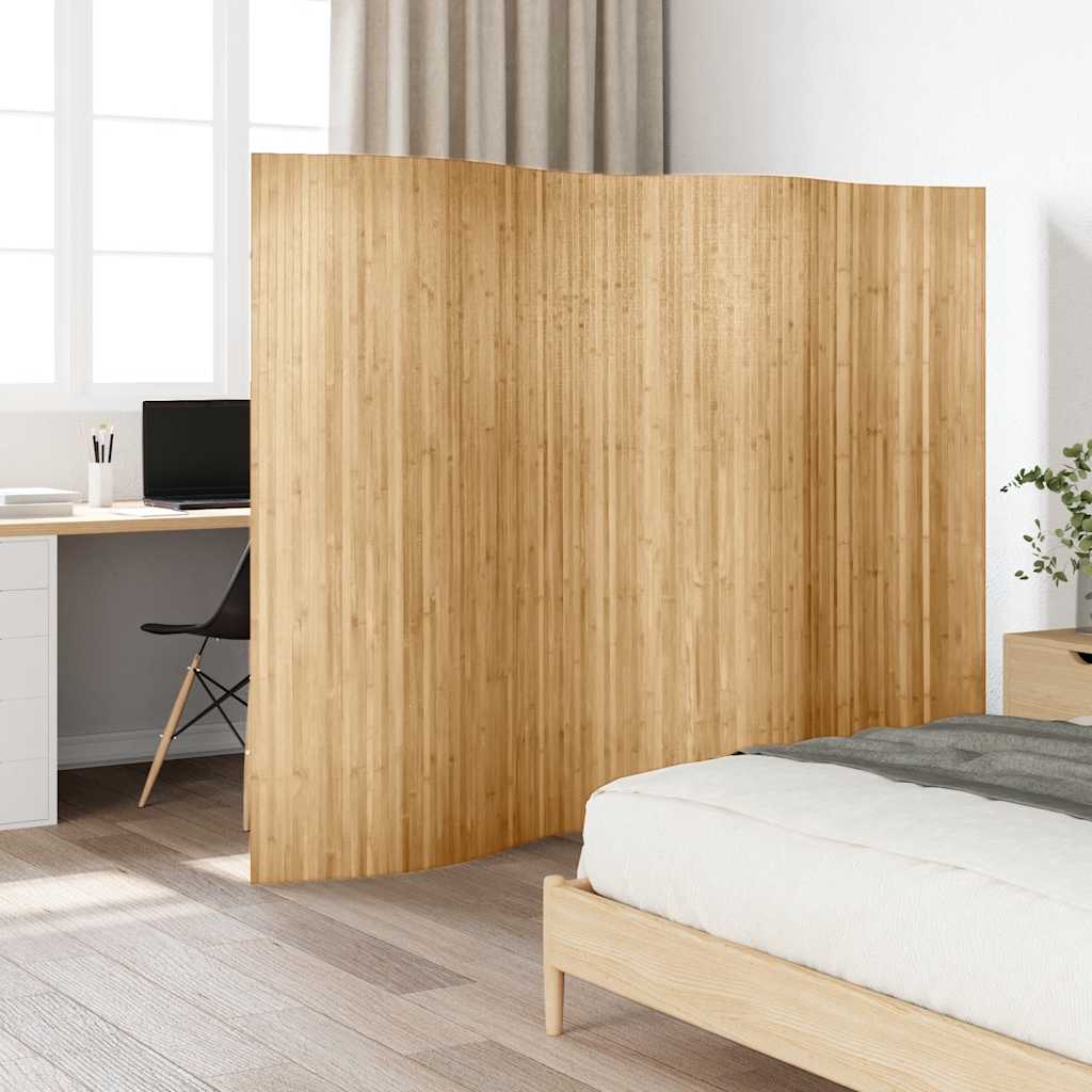 vidaXL Kamerscherm breedte 250 cm hoogte 165 cm bamboe natuurlijk