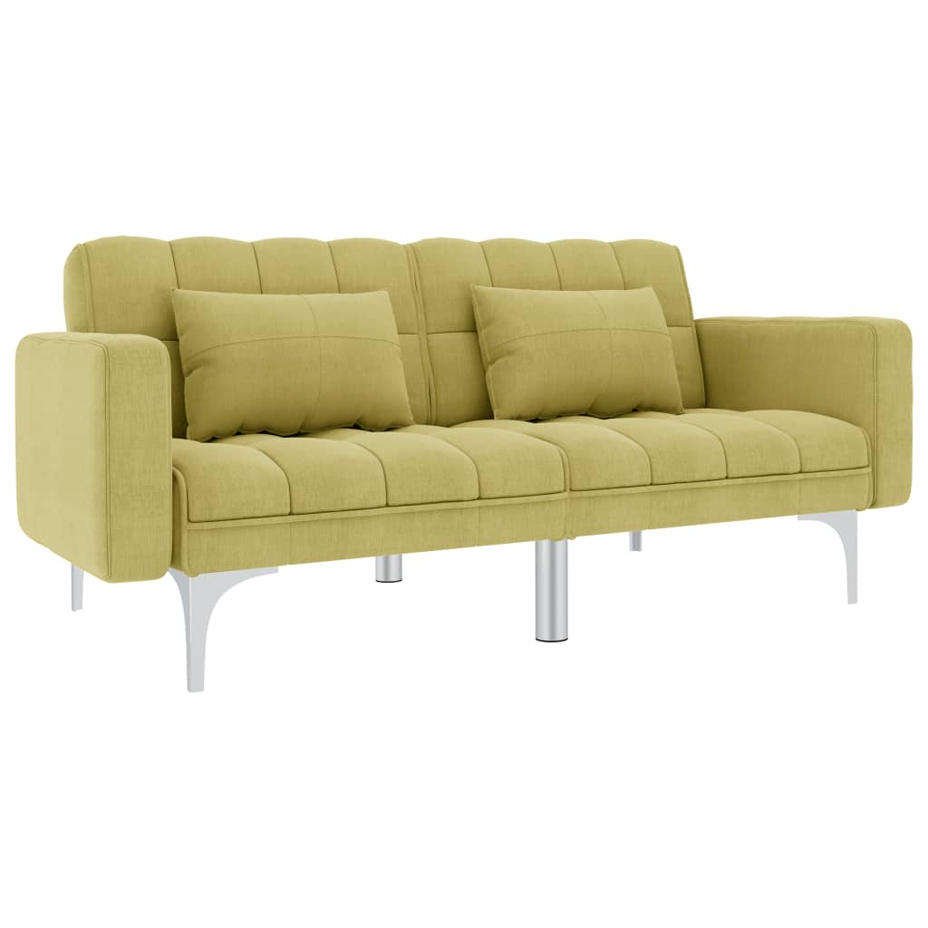 vidaXL Slaapbank stof crème
