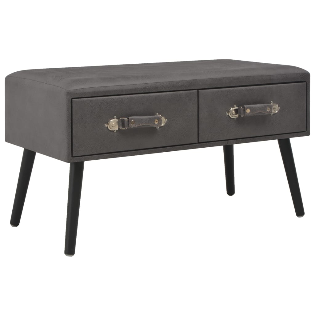vidaXL Coffee Table 80x40x46 cm Faux Leather Brown
