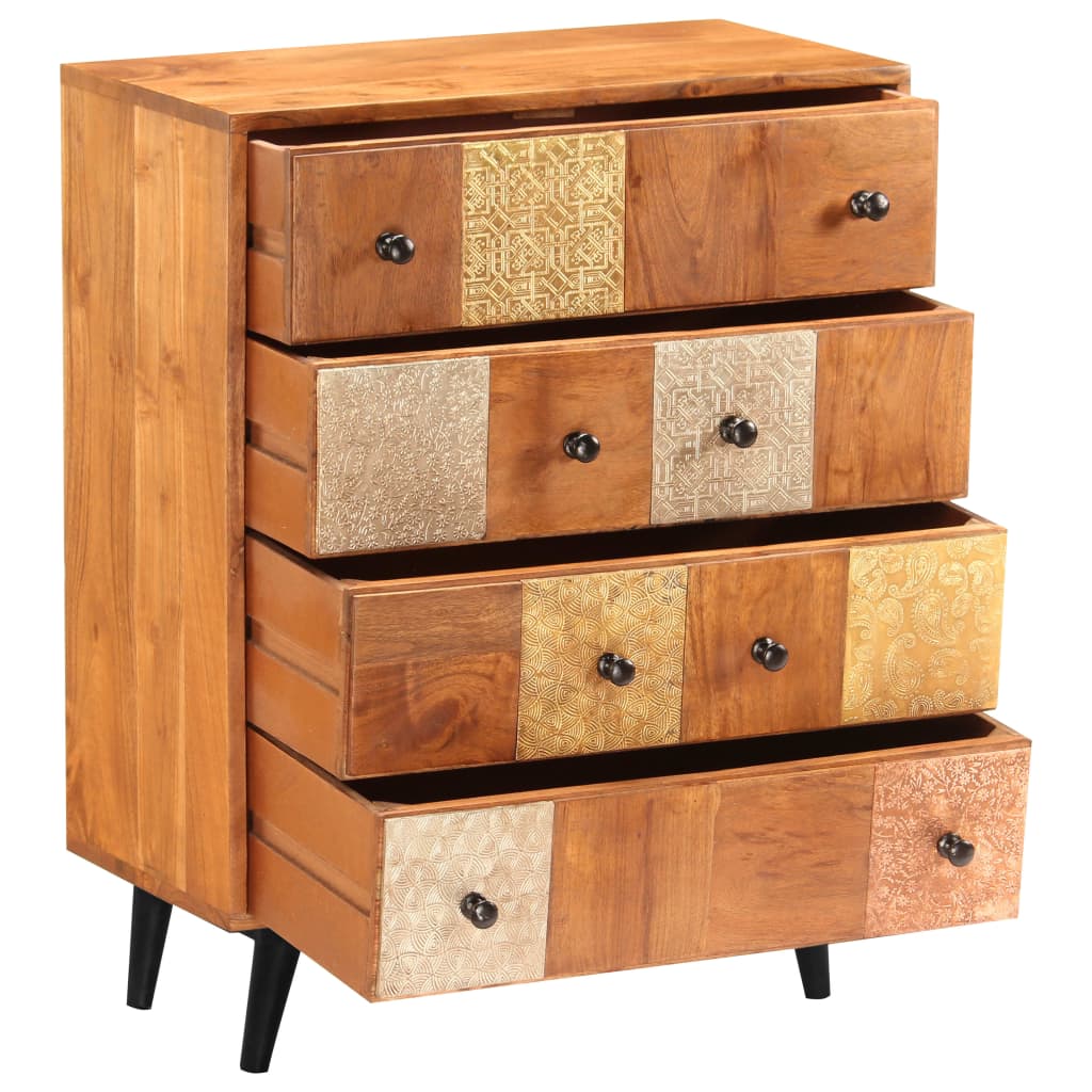 vidaXL Ladekast 60x30x75 cm massief acaciahout