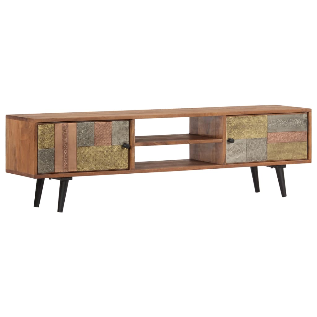 vidaXL Tv-meubel 140x30x40 cm massief acaciahout