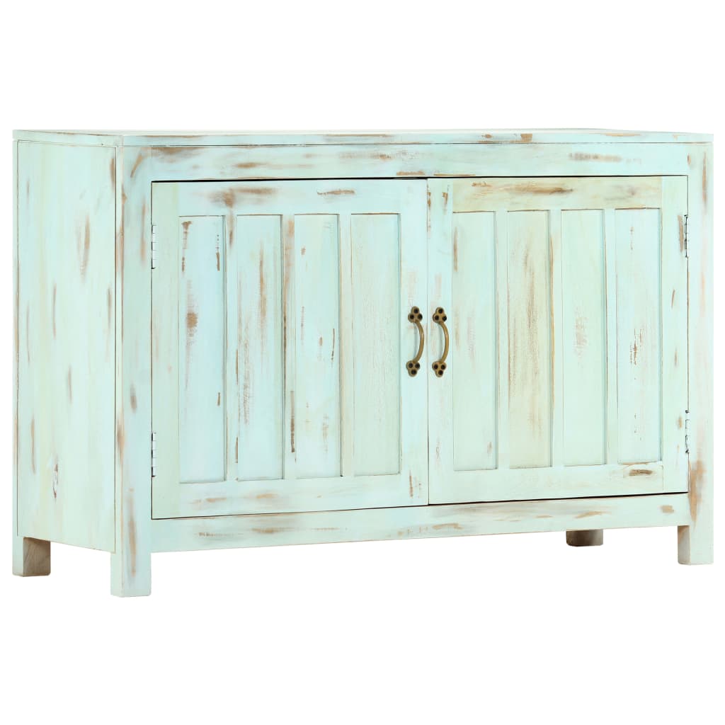 vidaXL Sideboard 110x35x70 cm solid mango wood light blue