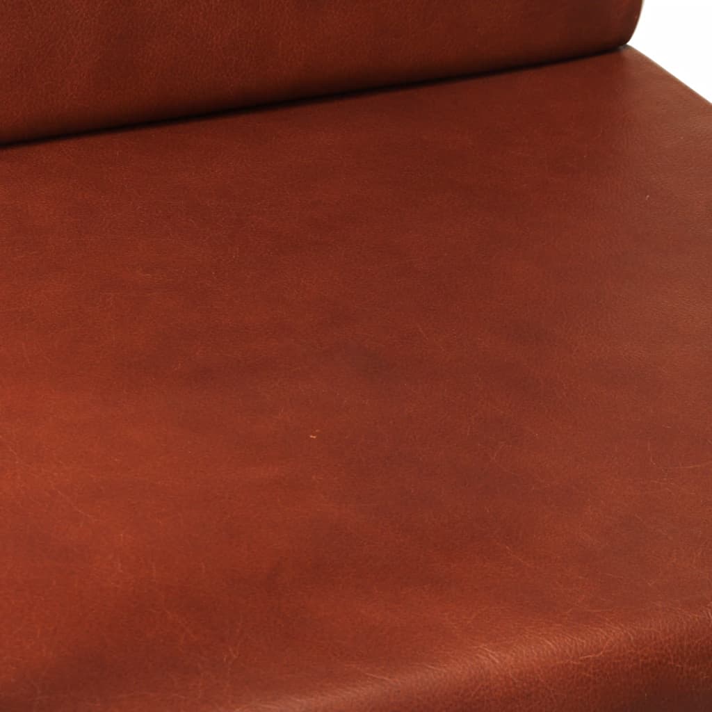vidaXL Fauteuil echt leer grijs