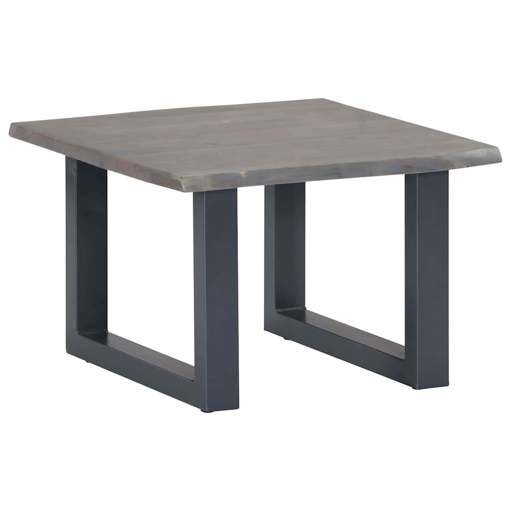 vidaXL Coffee Table with Live Edges 60x60x40 cm Acacia Wood