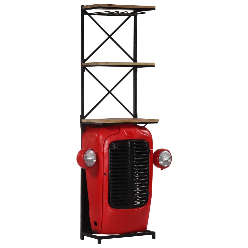 vidaXL Wine cabinet tractor 49x31x172 cm solid mango wood