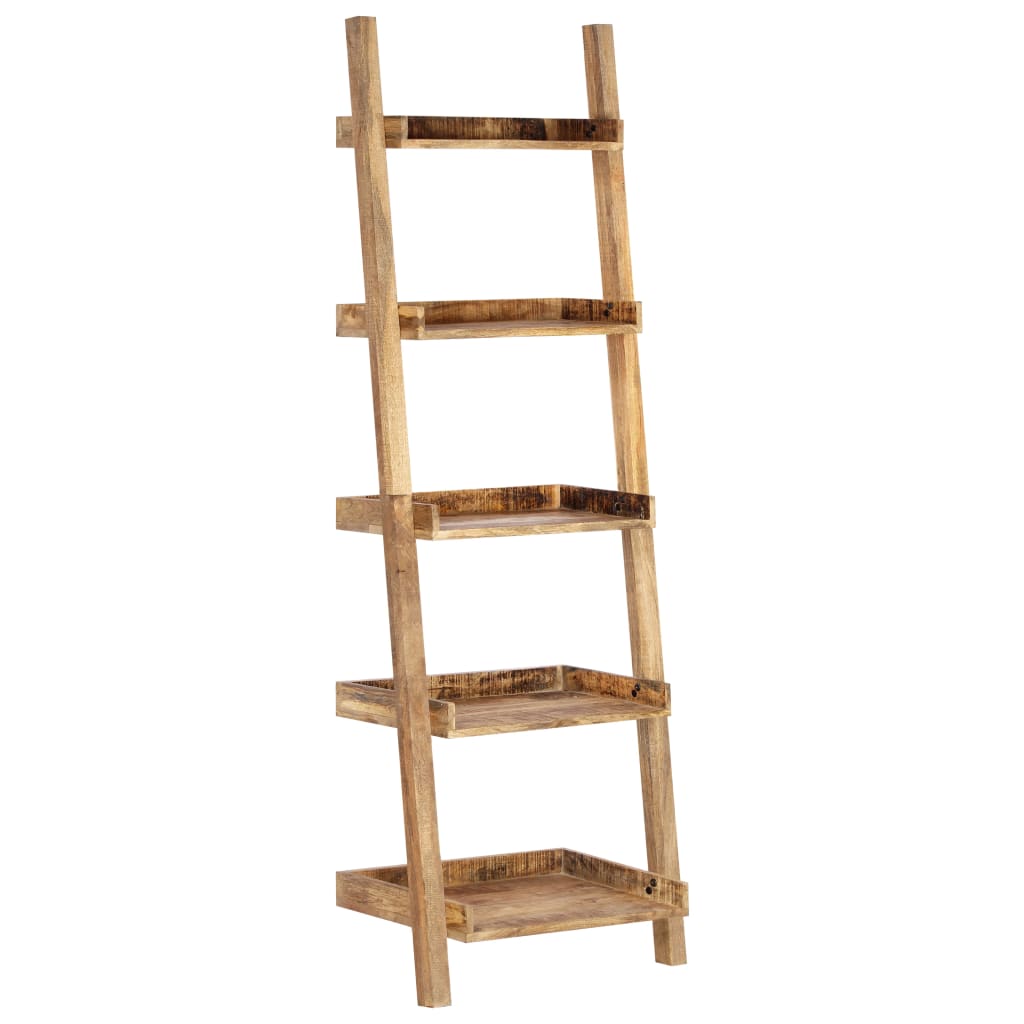 vidaXL Ladder Shelf 75x37x205 cm Solid Mango Wood Brown
