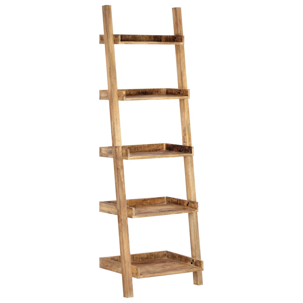 vidaXL Ladder Shelf 75x37x205 cm Solid Mango Wood Brown