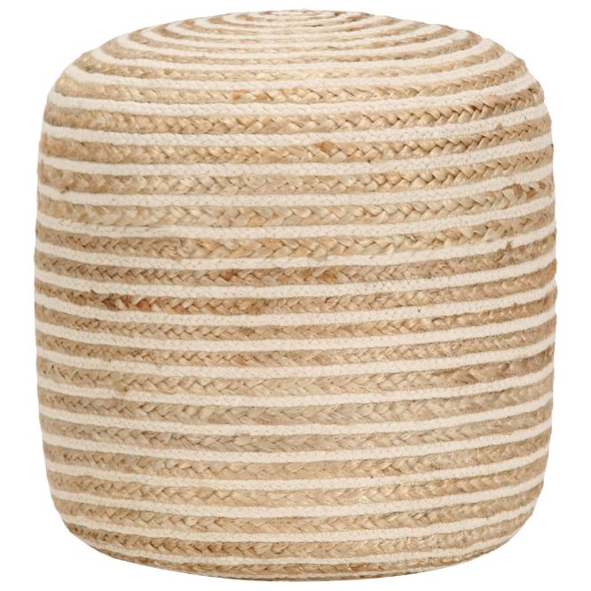 vidaXL Handmade Pouf 45x30 cm Jute
