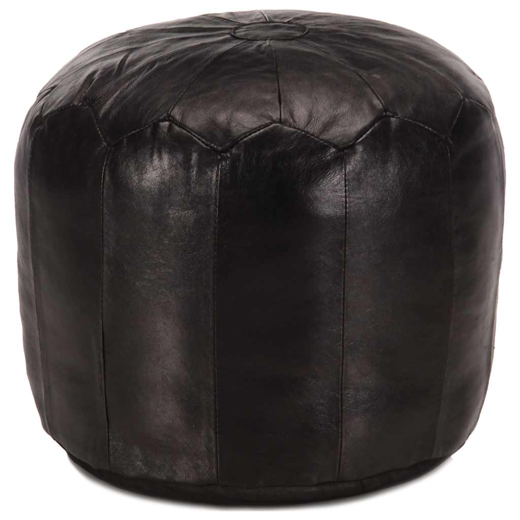 vidaXL Poef 40x35 cm echt geitenleer tan
