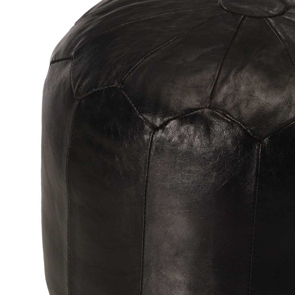 vidaXL Poef 40x35 cm echt geitenleer tan