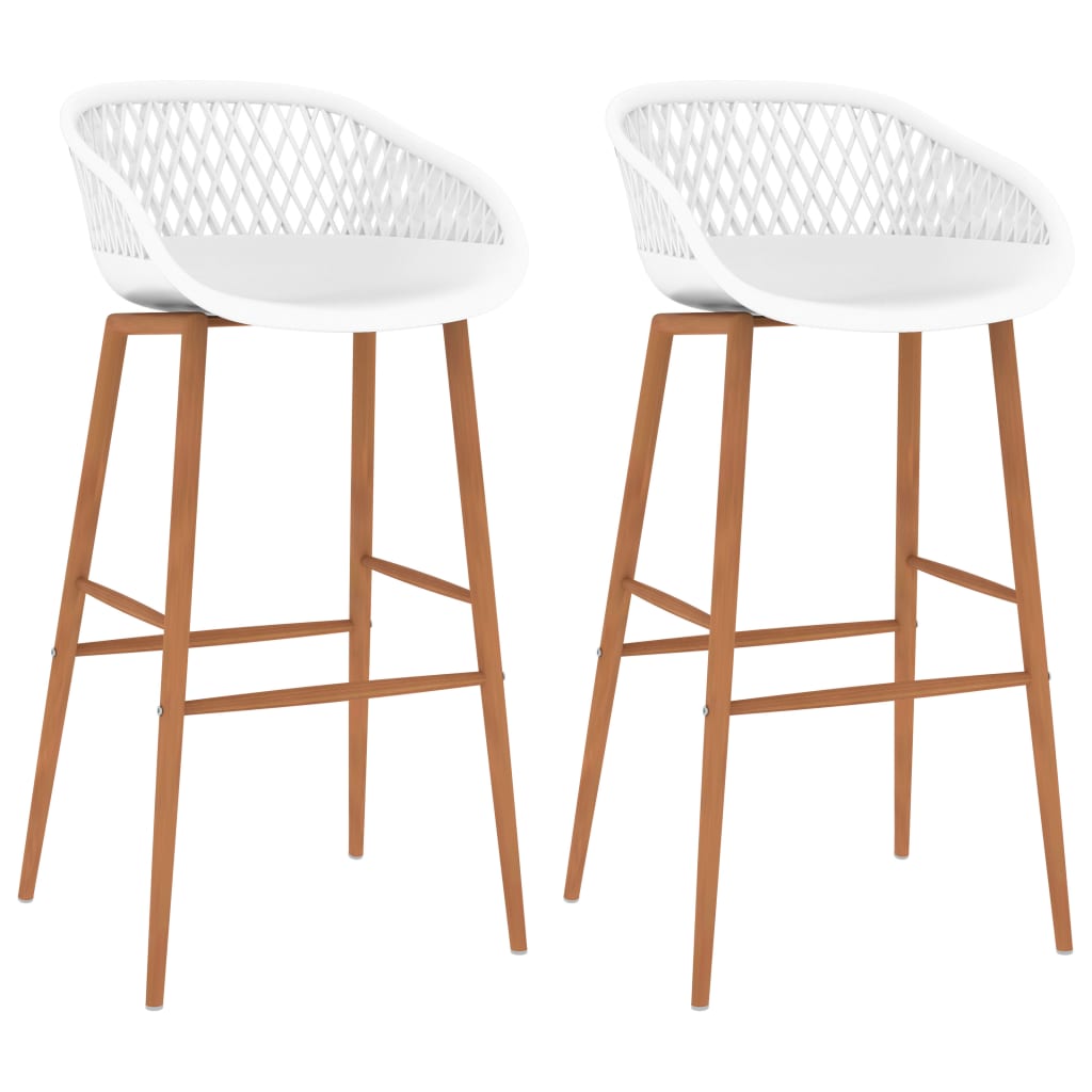 vidaXL Bar stools 2 pcs black