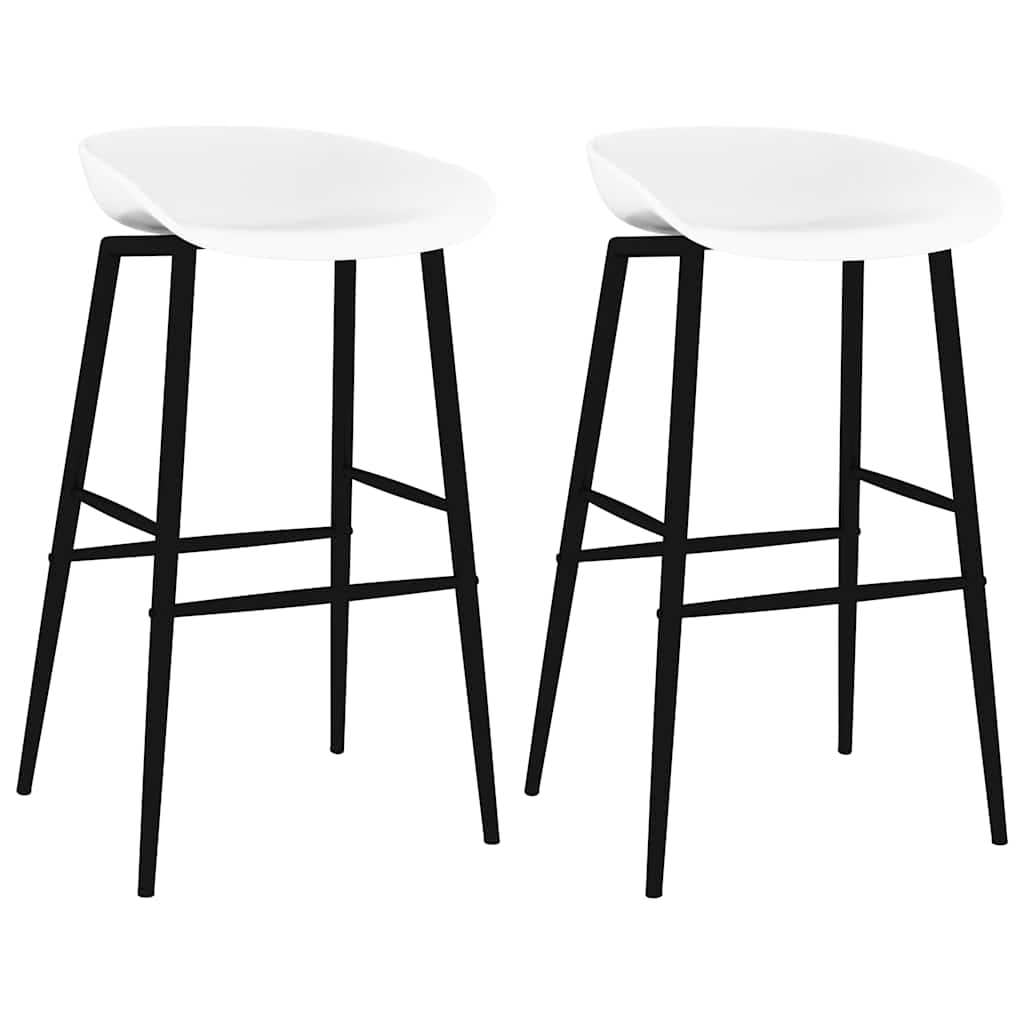 vidaXL Barstoelen 2 st zwart