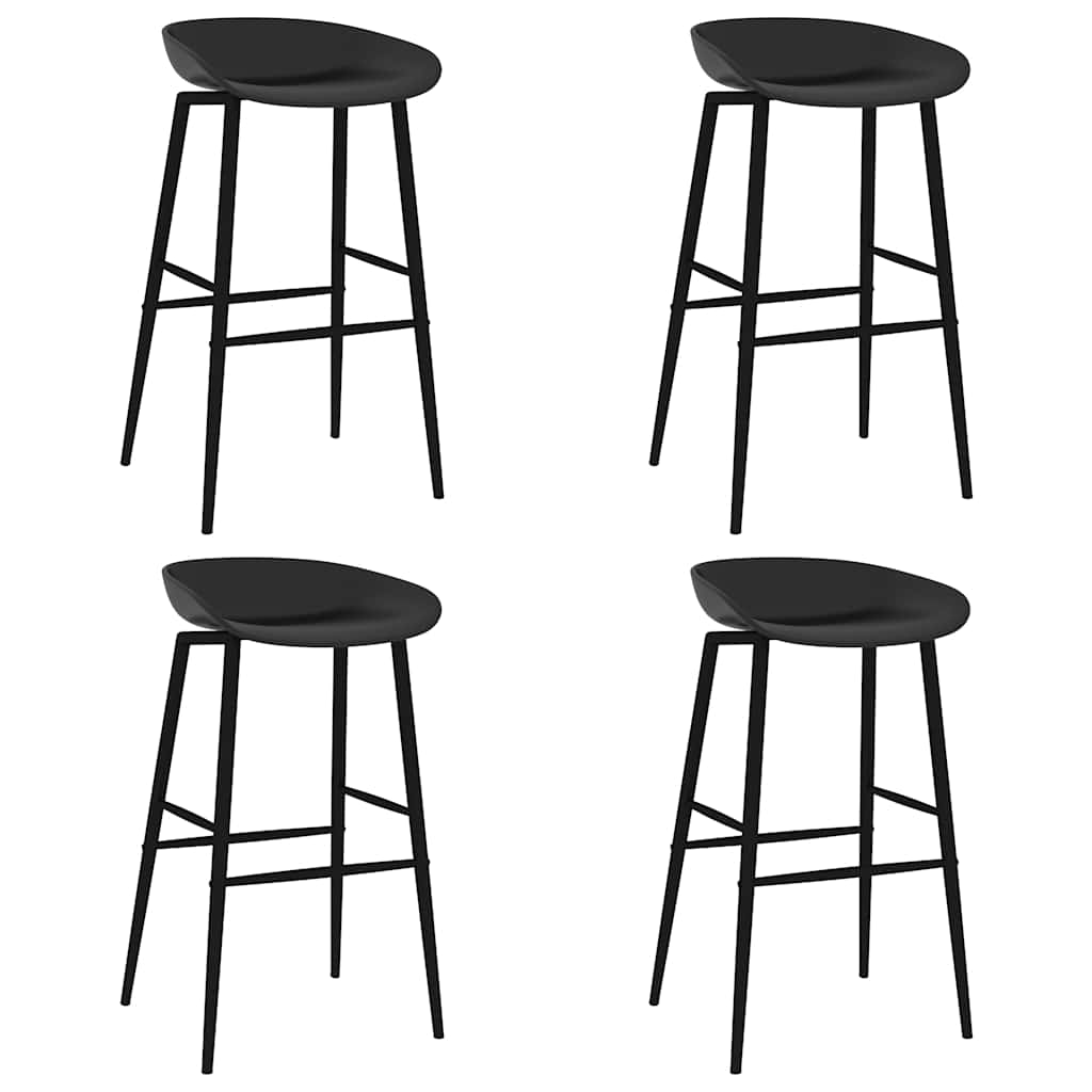 vidaXL Barstoelen 2 st zwart