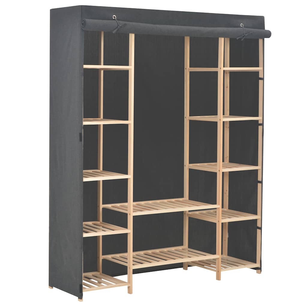 vidaXL Kledingkast 135x40x170 cm stof wit