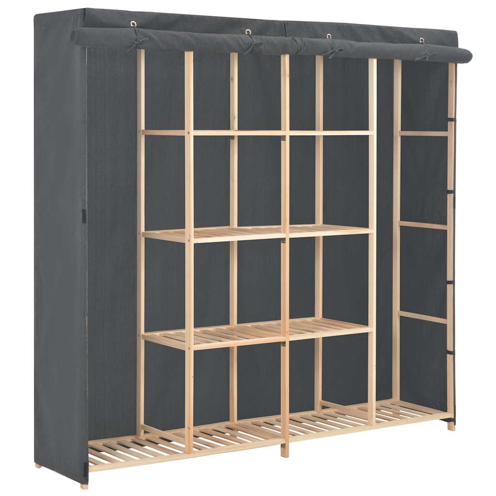 vidaXL Kledingkast 173x40x170 cm stof wit