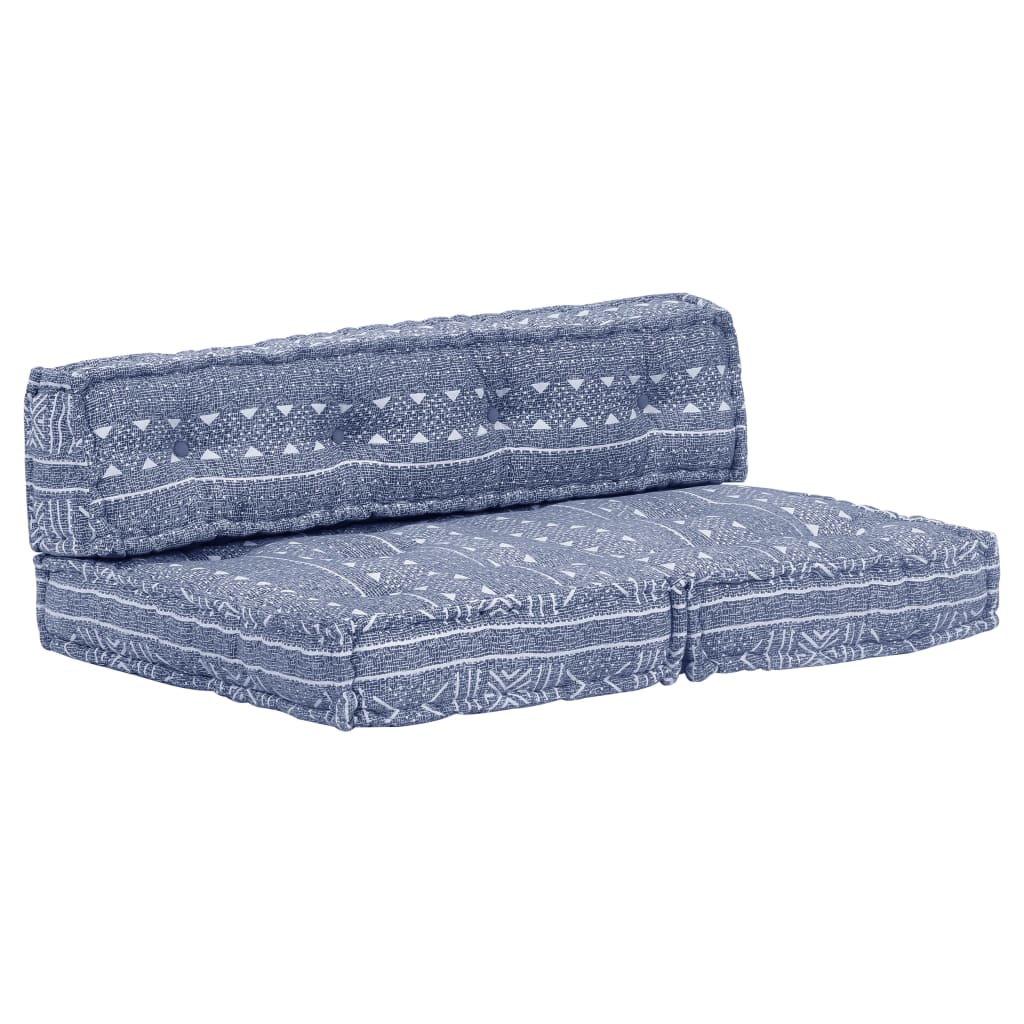 vidaXL Two-Seater Modular Patchwork Fabric Pouf