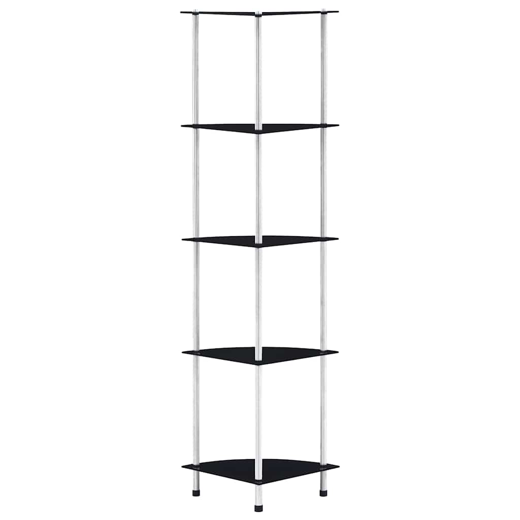 vidaXL Cabinet 3-Tier 30x30x67 cm Tempered Glass Transparent