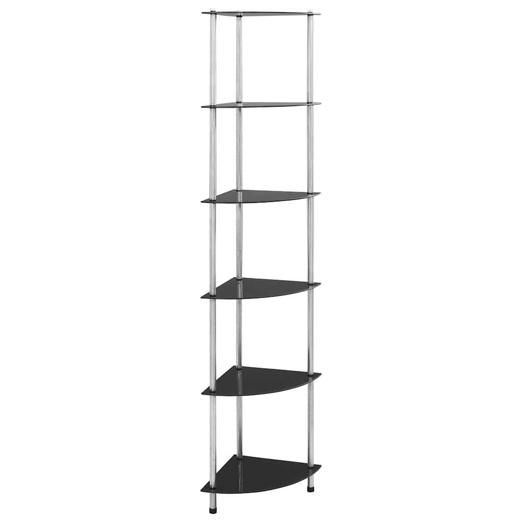 vidaXL Cabinet 3-Tier 30x30x67 cm Tempered Glass Transparent