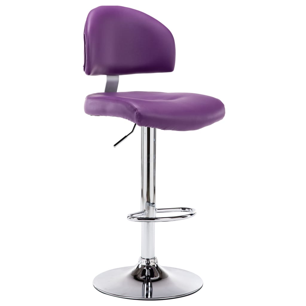 vidaXL Bar Stool Faux Leather Black