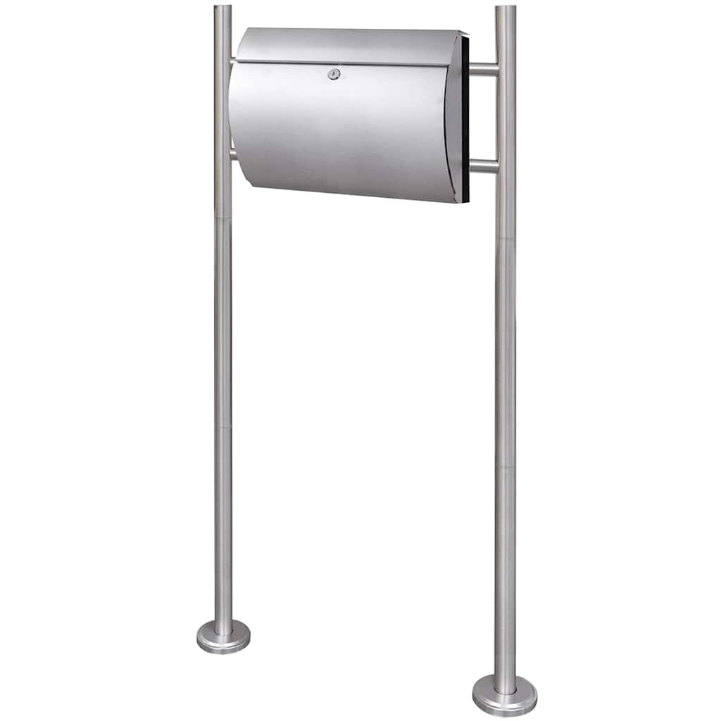 Letterbox on stainless steel stand