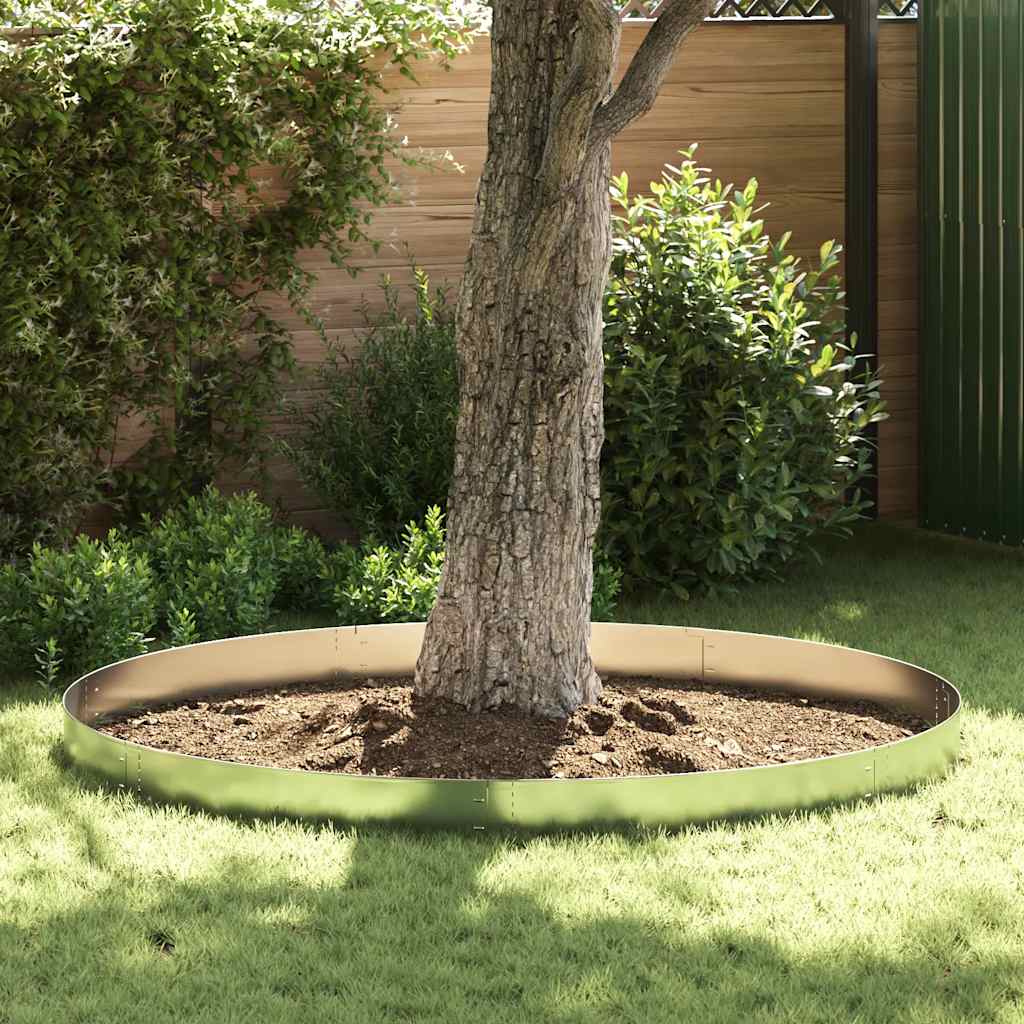 vidaXL 5 st Grasboord flexibel 100x14 cm gegalvaniseerd staal