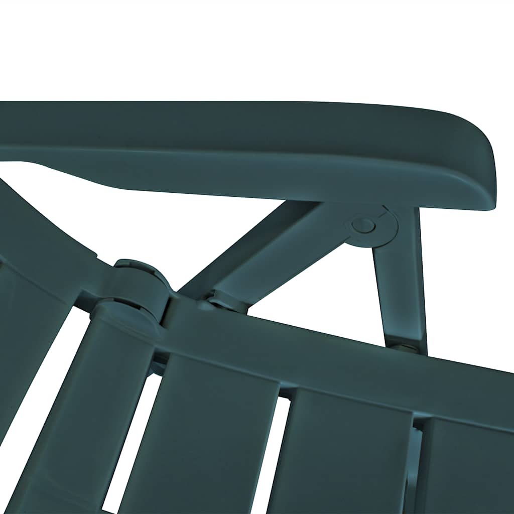 vidaXL Tuinstoelen 4 st verstelbaar kunststof wit