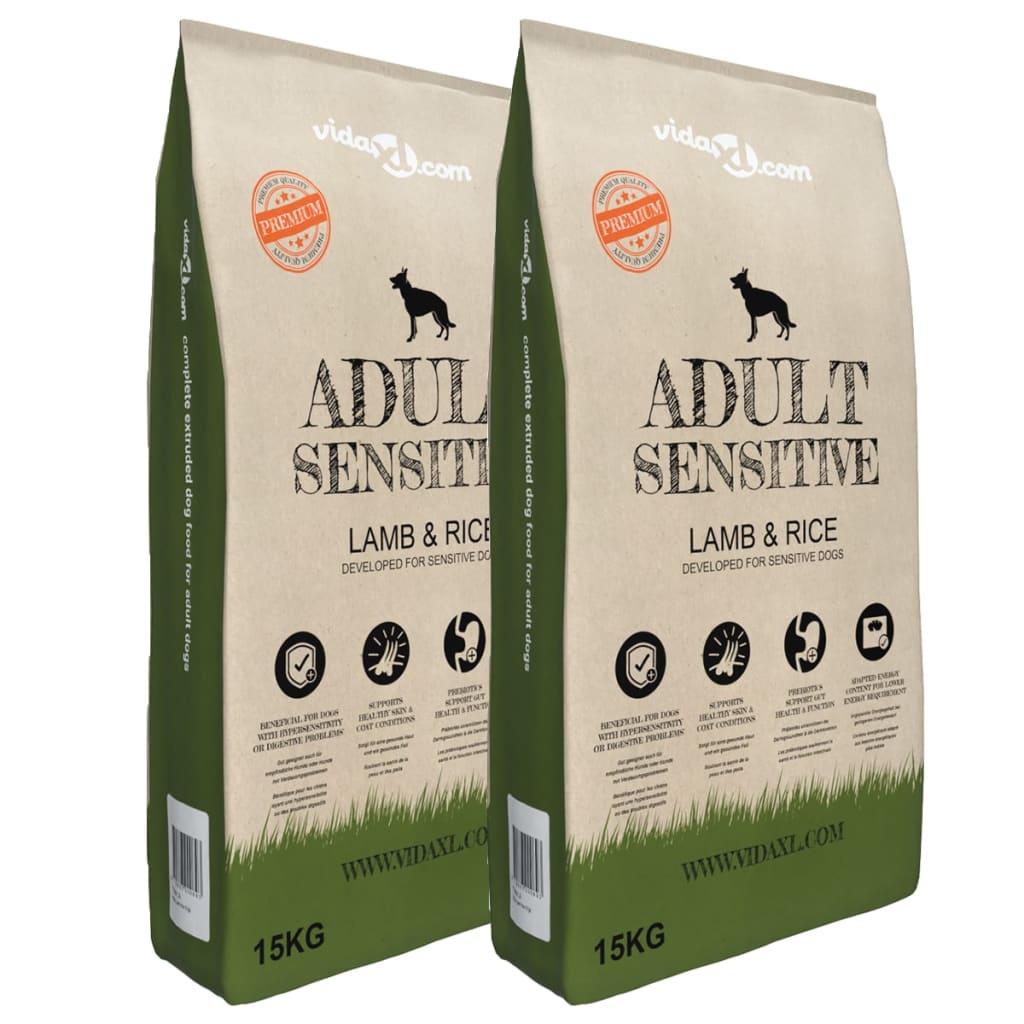 vidaXL Premium Dog Food Dry Adult Essence Beef 15 kg