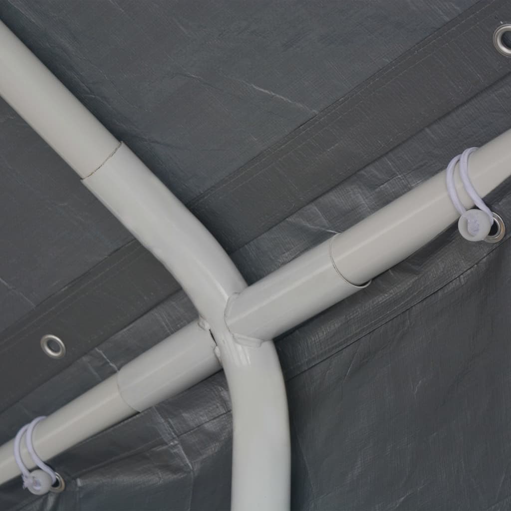 vidaXL Partytent 4x8 m PE grijs