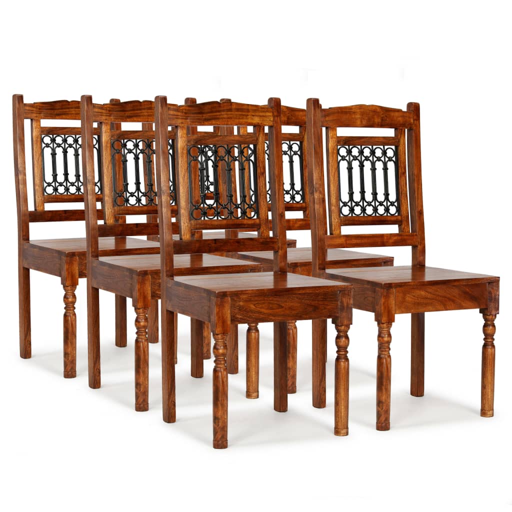 vidaXL Eetkamerstoelen 2 st klassiek hout met honingafwerking