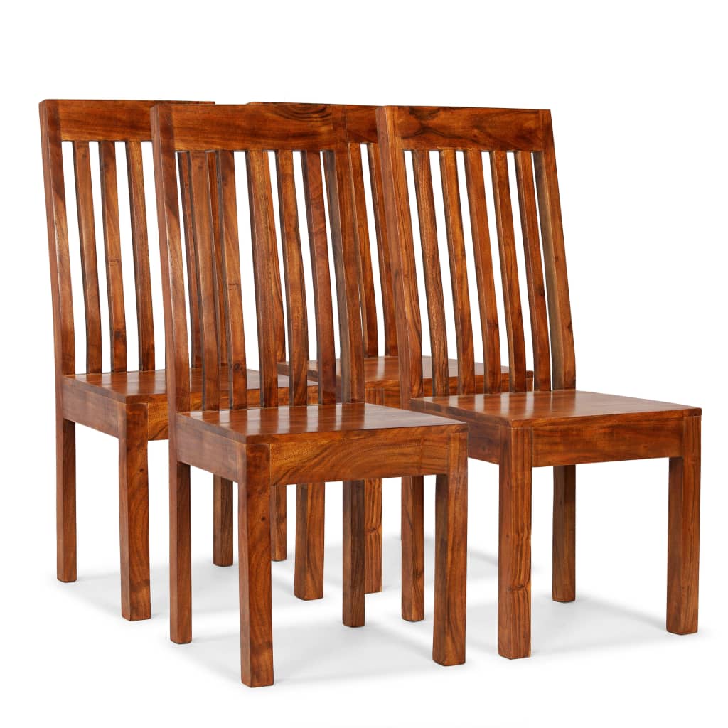 vidaXL Eetkamerstoelen 2 st modern hout met honingafwerking