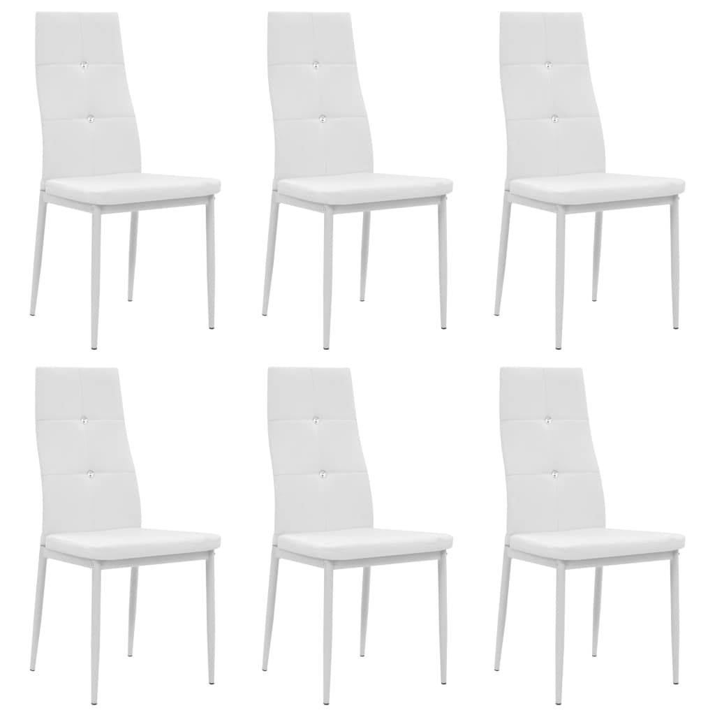 vidaXL Chaises de salle à manger 2 pcs similicuir gris