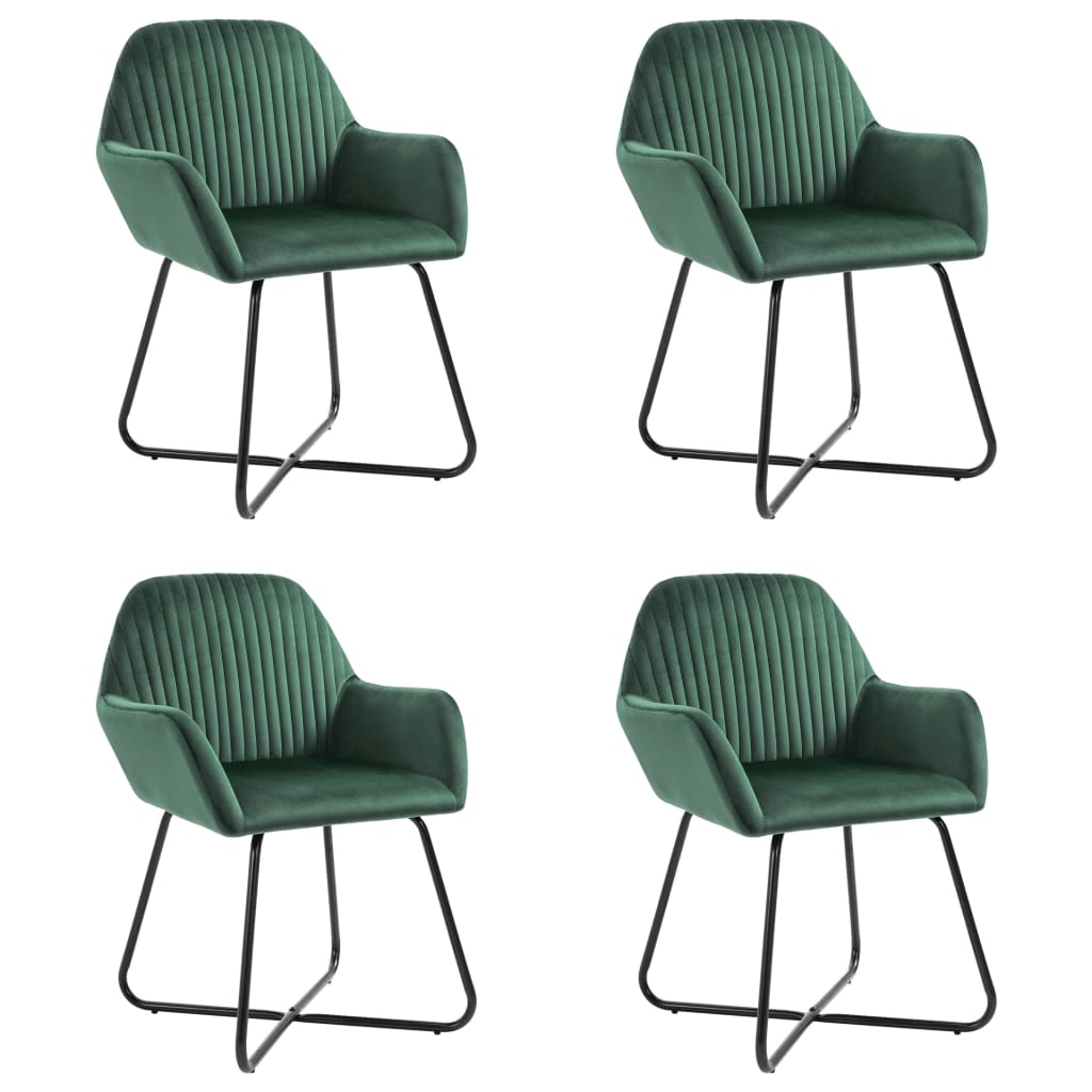 vidaXL Eetkamerstoelen 2 st fluweel bleu