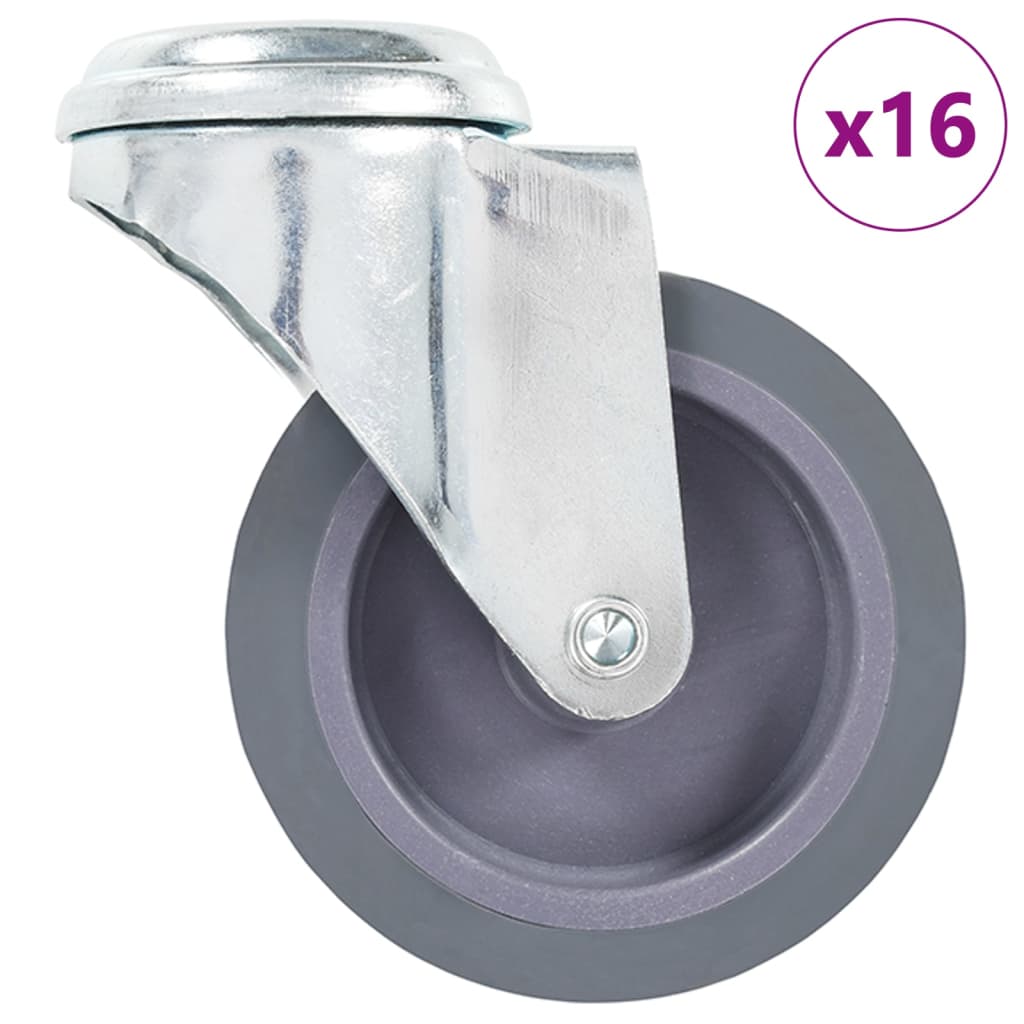 vidaXL Swivel Casters with Bolt Holes 4 pcs 75 mm