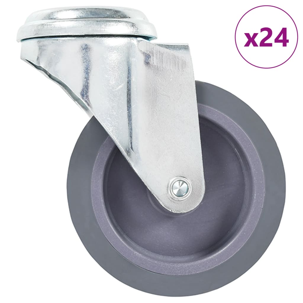 vidaXL Swivel Casters with Bolt Holes 4 pcs 75 mm