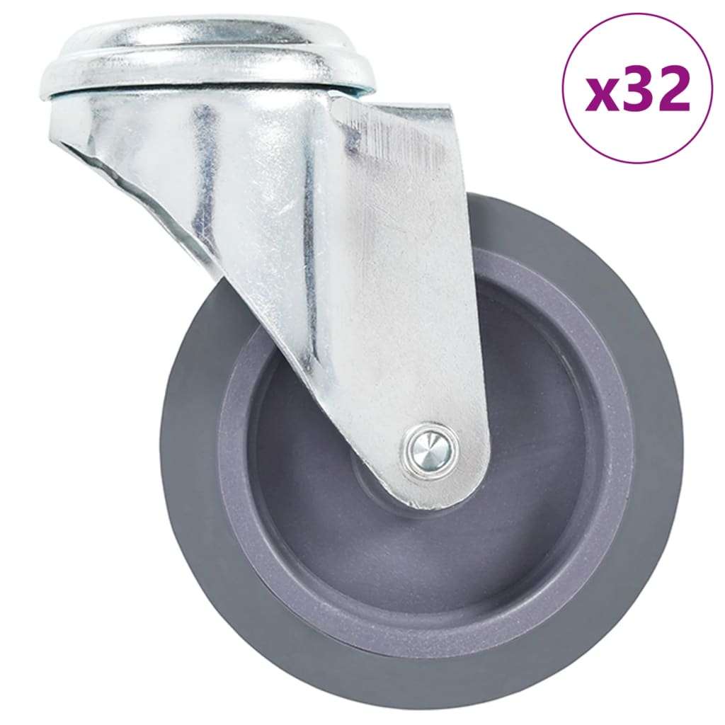 vidaXL Swivel Casters with Bolt Holes 4 pcs 75 mm