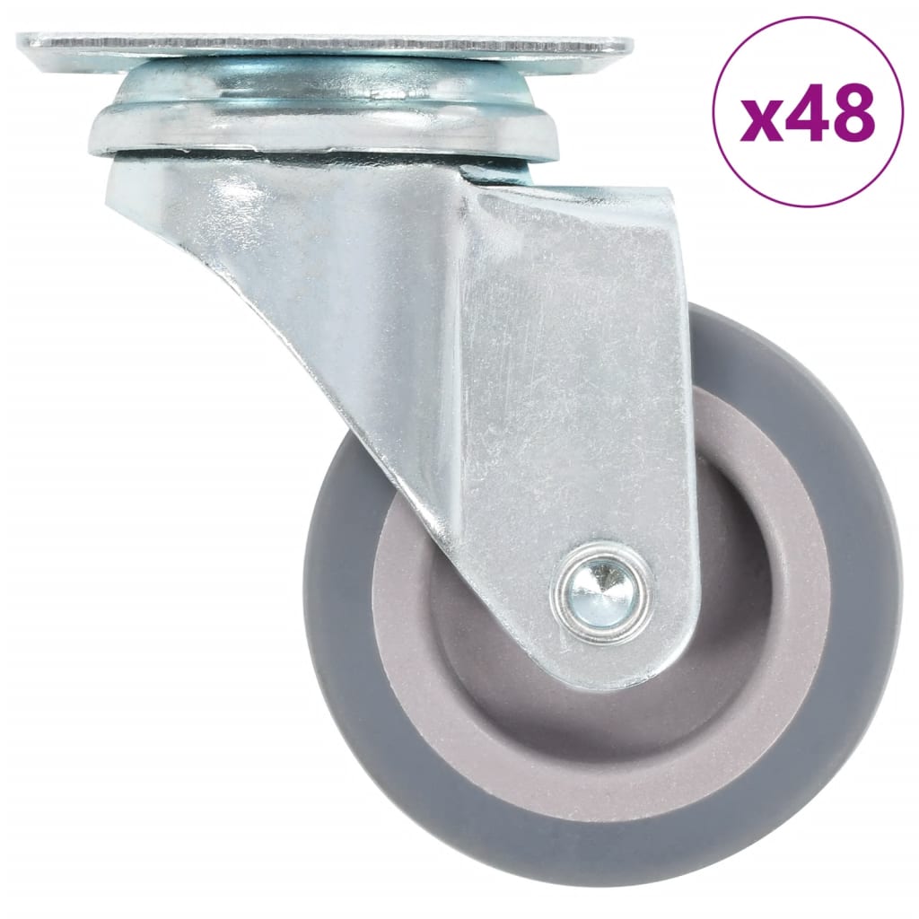 vidaXL Swivel Casters 12 pcs 50 mm