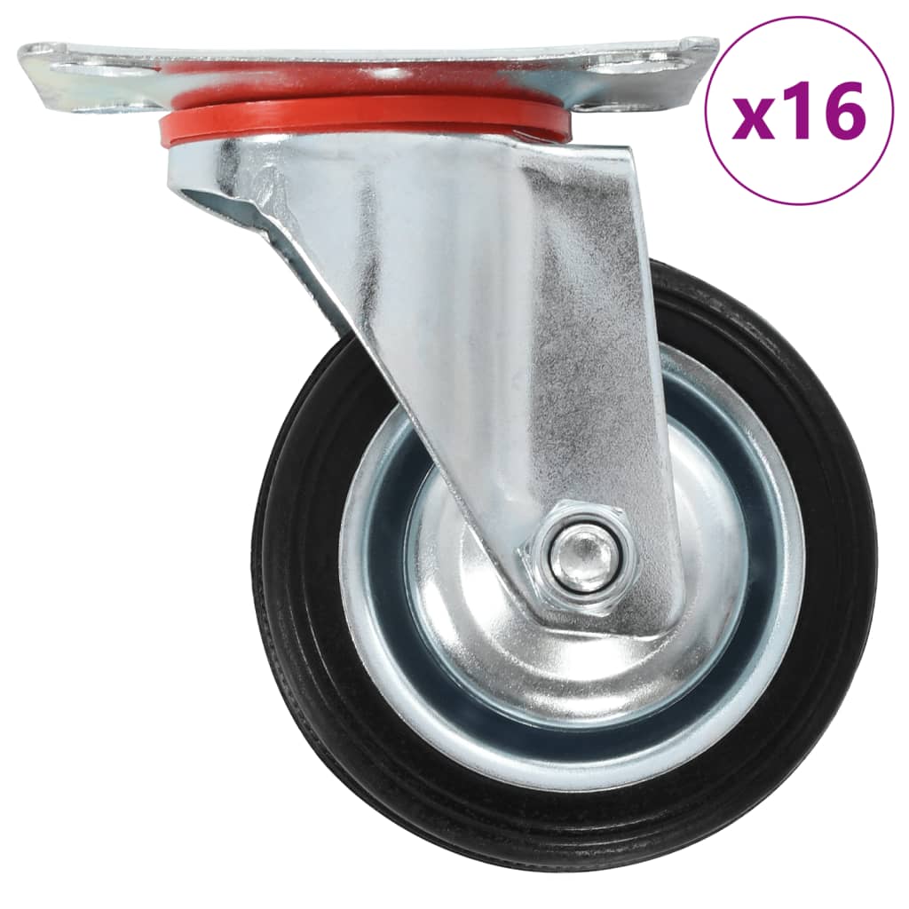 vidaXL Swivel Casters 4 pcs 75 mm